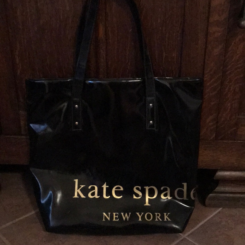 Black and Gold Kate Spade Tote